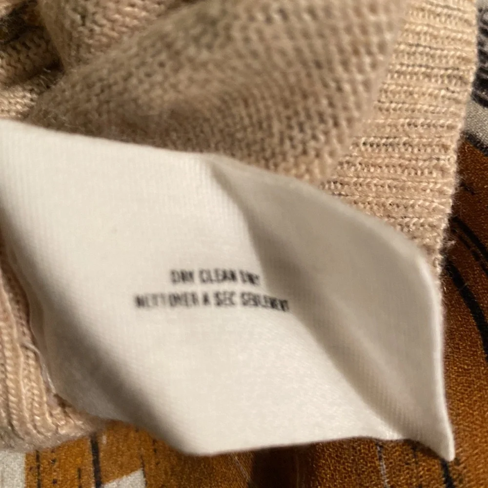 Sparrow Anthro Embellished Floral Leopard Ruffle Draped Cashmere Cardigan - XS - Picture 11 of 13